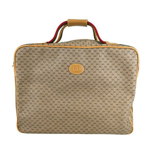 Gucci Vintage GG Monogram Coated Canvas Travel Bag